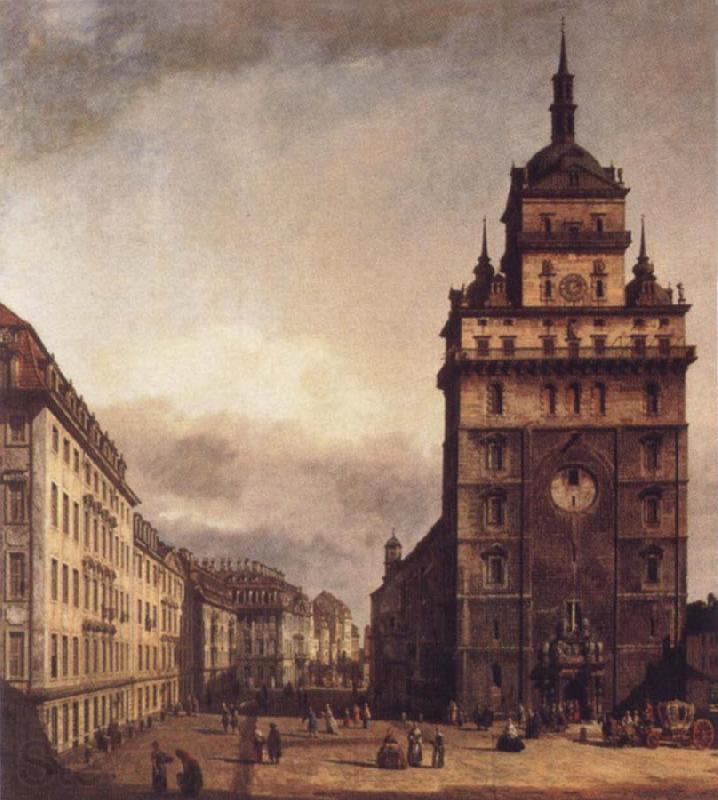 Bernardo Bellotto Square with the Kreuz Kirche in Dresden Norge oil painting art